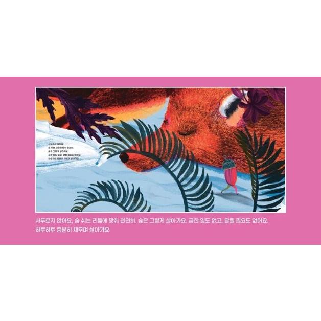 韓国語 絵本 『森の根』 著：パウリナ・ハラ 絵：マグマ (韓国語版