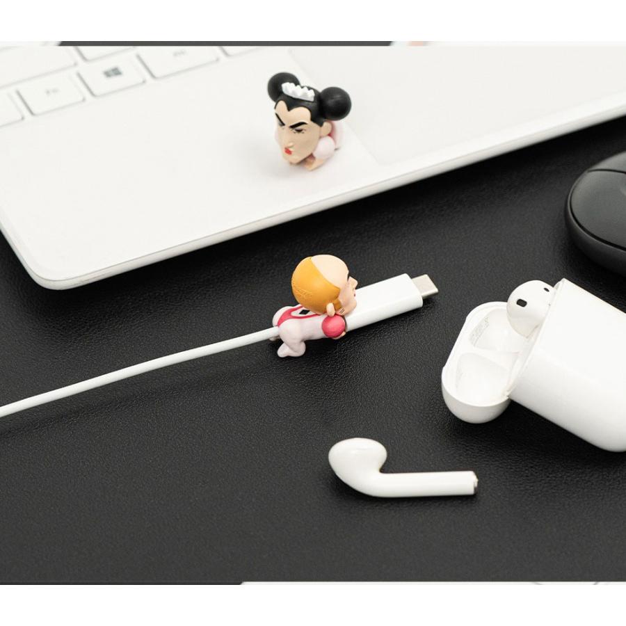 韓国 コミック グッズ『クレヨンしんちゃん ケーブルホルダーセット