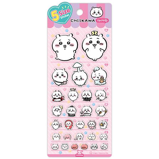 韓国版 グッズ『ちいかわ 5サイズ ステッカー：ちいかわ』 : にゃん