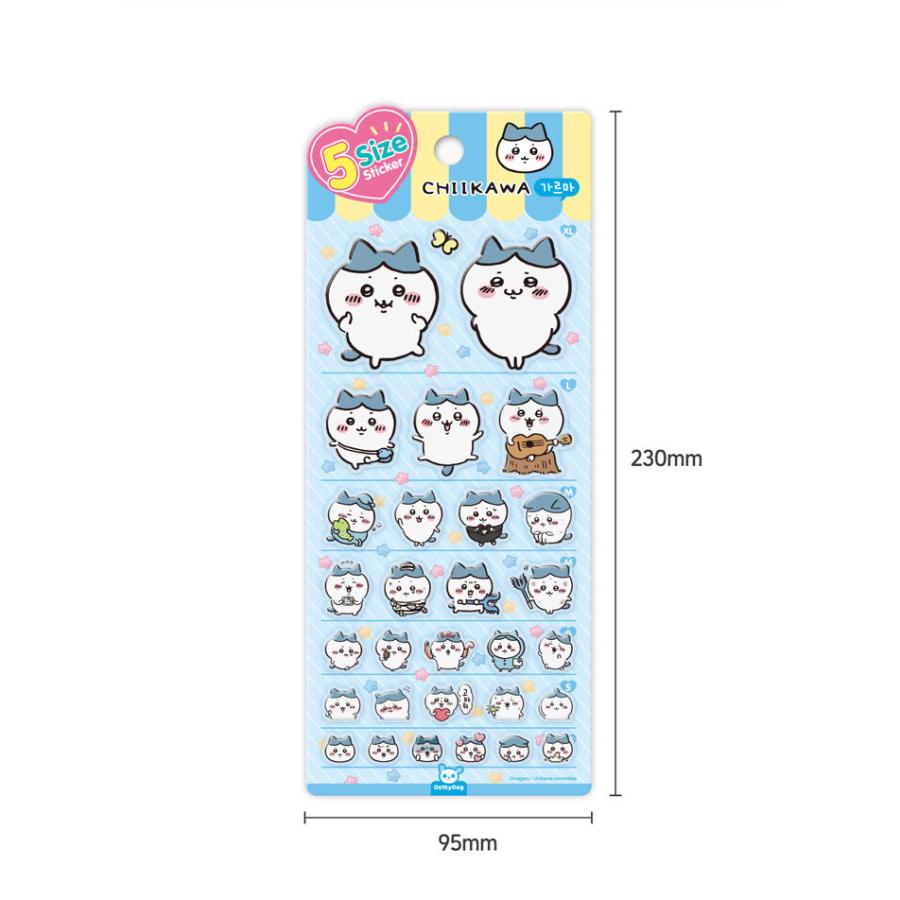 韓国版 グッズ『ちいかわ 5サイズ ステッカー：ちいかわ』 : にゃん