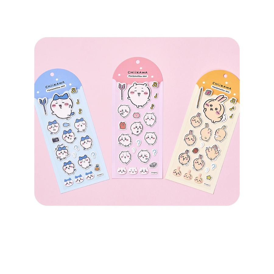 韓国 コミック グッズ『ちいかわ マシュマロ ステッカー（3種類から一