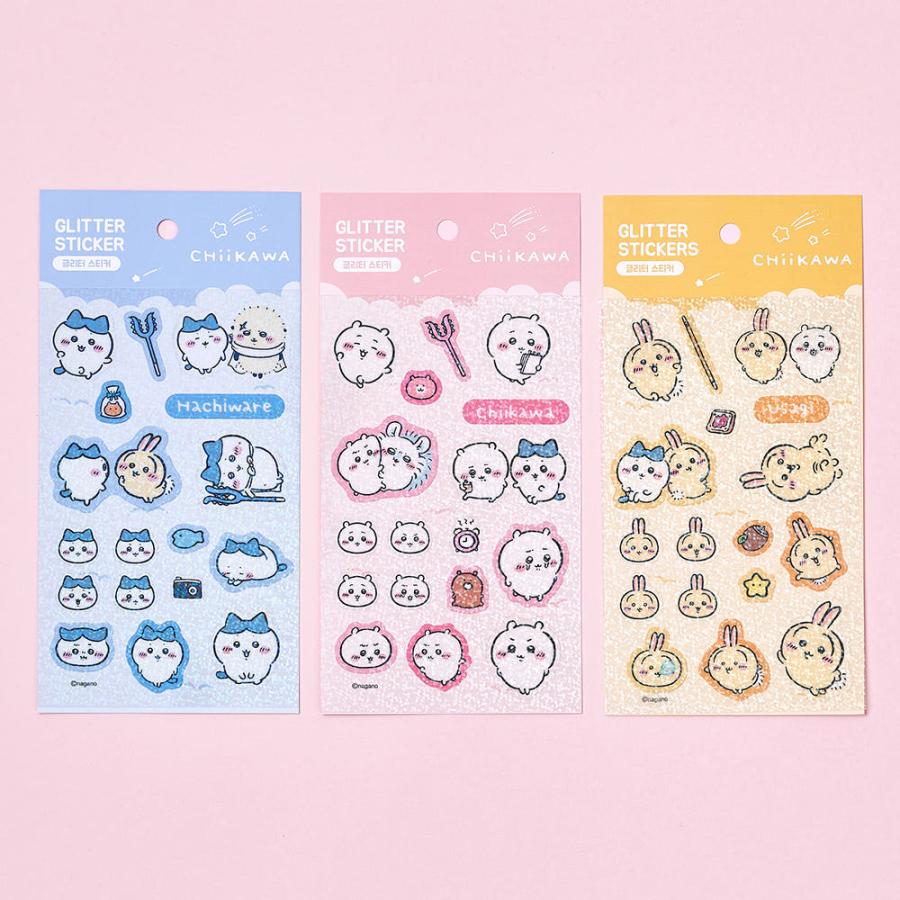 韓国 コミック グッズ『ちいかわ グリッター ステッカー（3種類から一