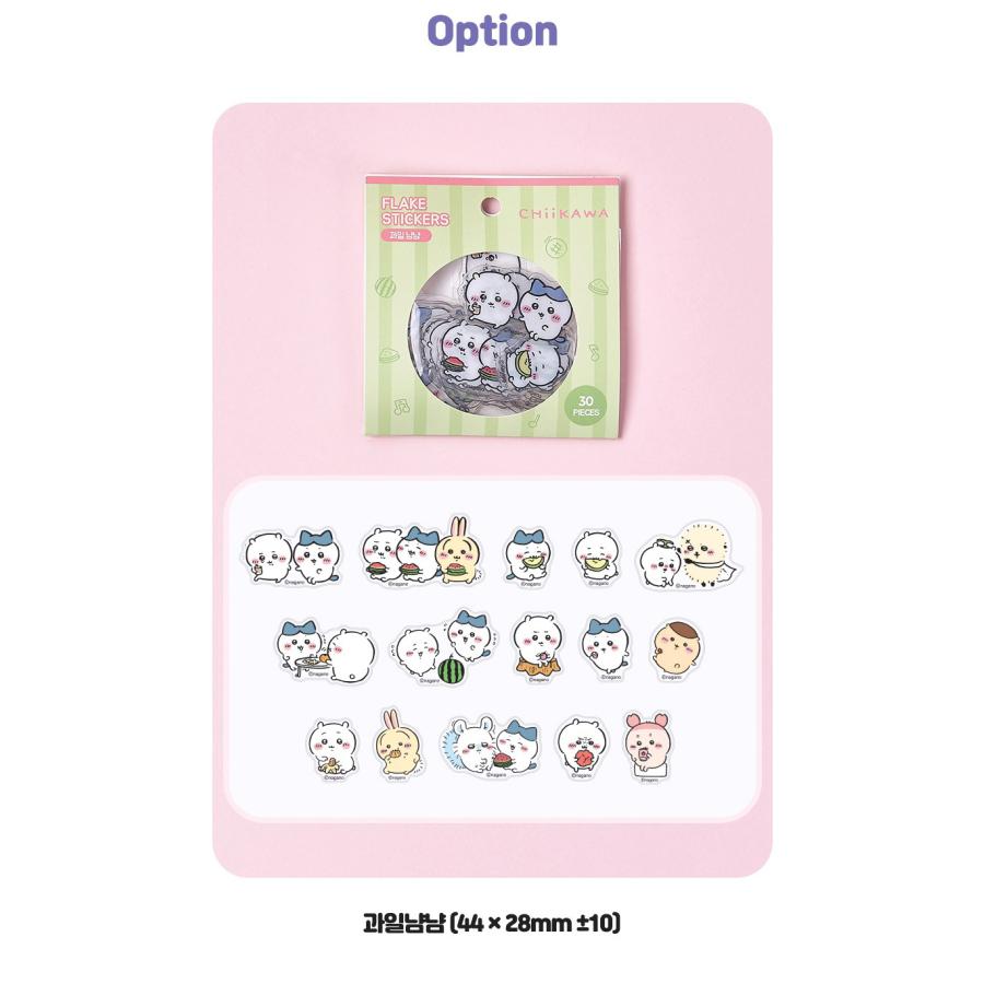 韓国 コミック グッズ『ちいかわ フレーク ステッカー（2種類から一つ
