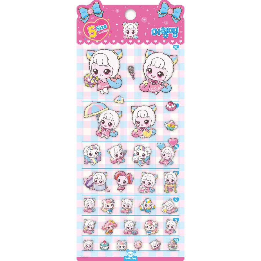 韓国 コミック グッズ『キャッチ！ティニピン 5サイズ ステッカー