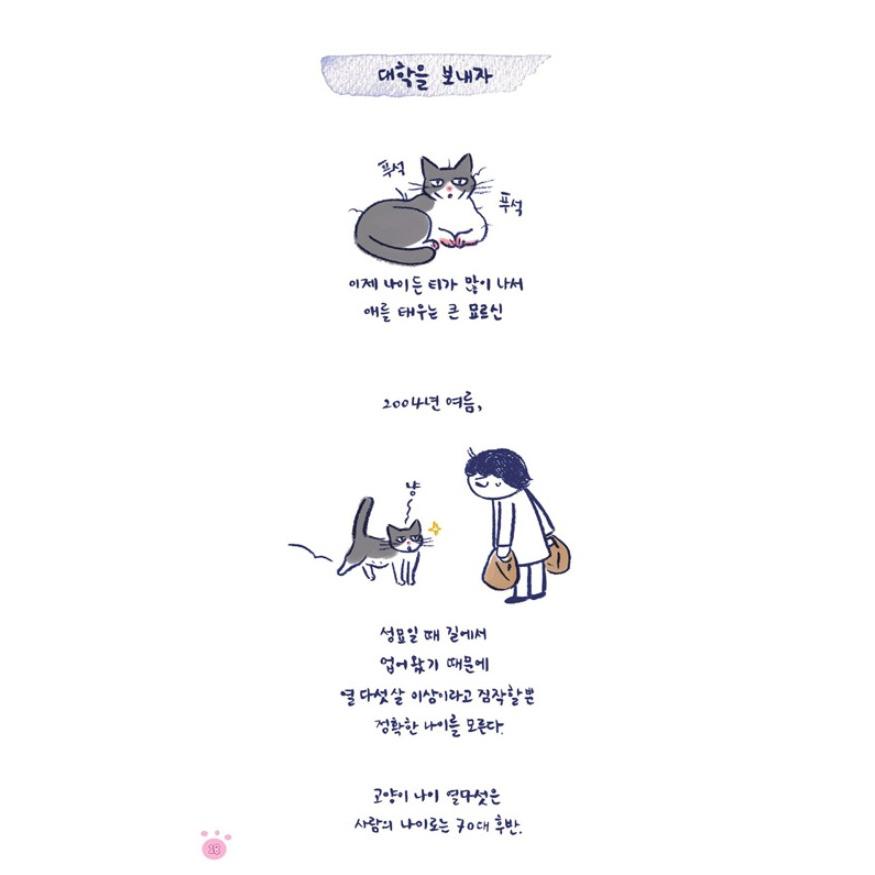 韓国語 マンガ 『わが家のご老猫さま（みょるしん・お年寄りネコ・ご隠猫）』 著：SOON｜niyantarose｜17