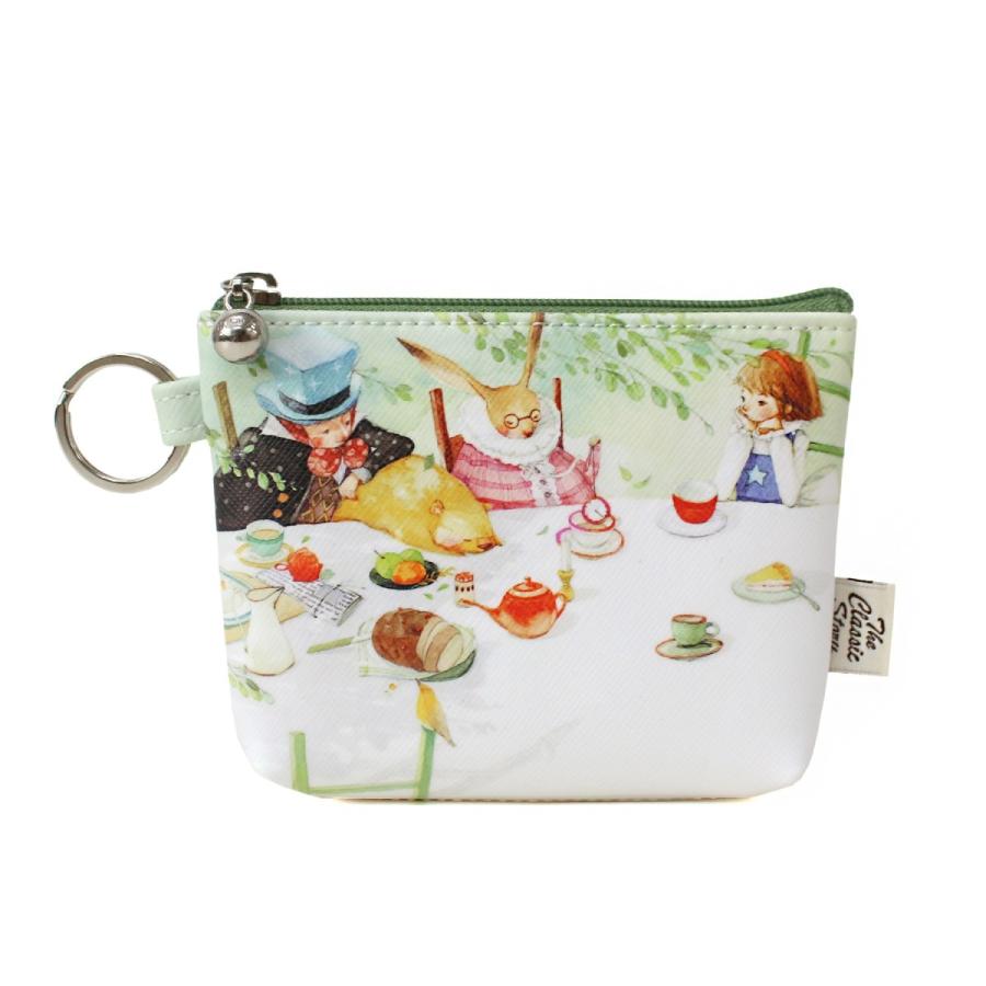 ふしぎの国のアリス コインケース 小銭入れ グリーン【直輸入品】（絵：キム・ミンジ）