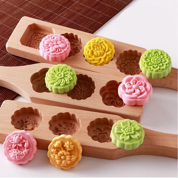 韓国/中国 伝統菓子 薬菓 ダシク型（茶食型）ダシク板 道具 もち トック 薬菓 月餅 模様型 和菓子（10種類から選択）中国製｜niyantarose｜02