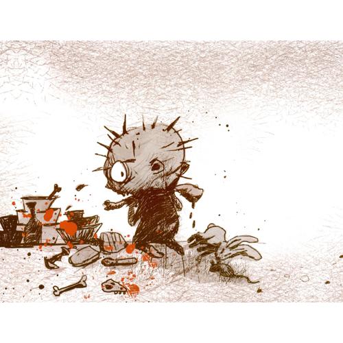 韓国語 絵本『ゾンビの子ども』著：チョヨン／絵：チャムサン（キム