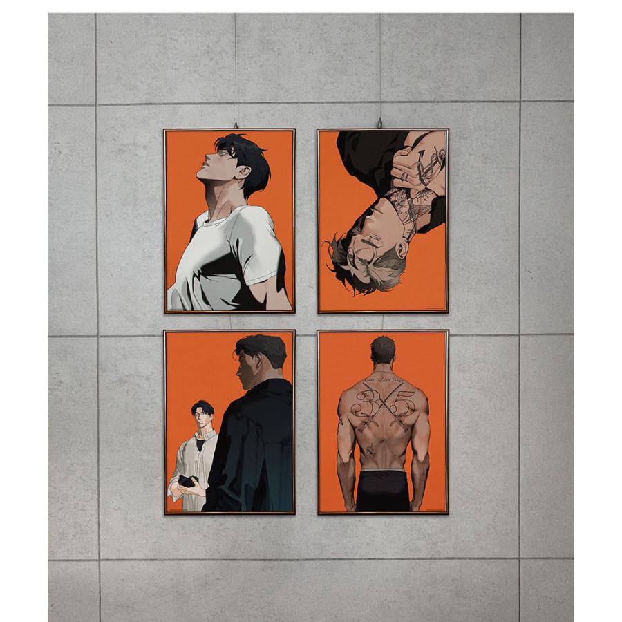 韓国 コミック グッズ『Wet Sand 表紙 ポスター 4種セット』公式グッズ
