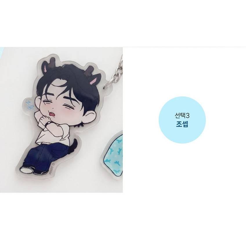 待宵 喰涙ウトくんグッズ 韓国 コミック グッズ『Wet Sand ぐうぐう 磁石キーリング（3種類から