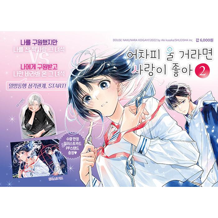 韓国語 まんが『どうせ泣くなら恋がいい(2)』著：日下 あき（韓国版