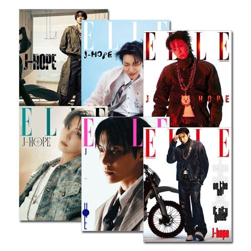 6種セット] 韓国 雑誌 ELLE (エル) Korea 2025年 12月 SPECIAL (防弾