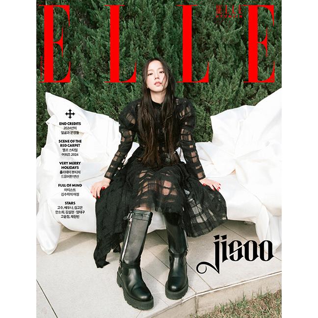 ELLE KOREA BLACKPINK JISOO 雑誌 2019年 12月号 ELLE(韓国雑誌