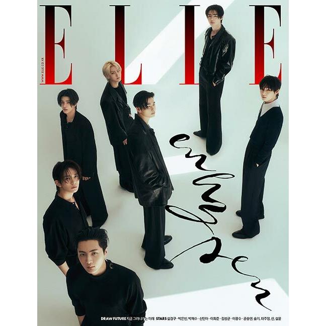 付録ENHYPENポストカード] 韓国 雑誌 ELLE Korea (エル) 2025年 4月号