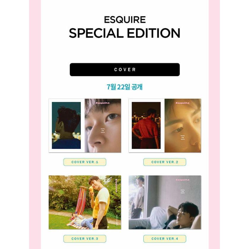 ★10％OFF★韓国男性雑誌 Esquire (エスクァイア) 2022年 8月号 スペシャルエディション ソン・ウヒョン＆キム・ガンミン写真集合本 (表紙選択 Cタイプ)｜niyantarose｜02