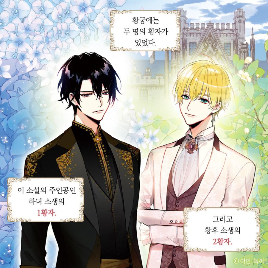韓国語 まんが『よくあるファンタジー小説で崖っぷち妃として 韓国語 まんが『よくあるファンタジー小説で崖っぷち妃として