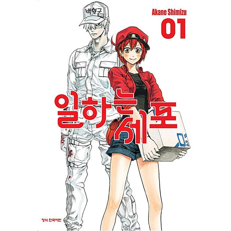 韓国語 まんが 『はたらく細胞(1)』著： 清水 茜（韓国版） : にゃん 