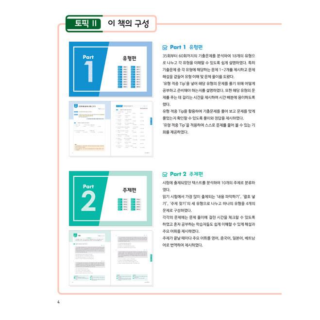 韓国語 学習書 『ホットトピック Hot Topik 2 読解 』- 韓国語能力試験
