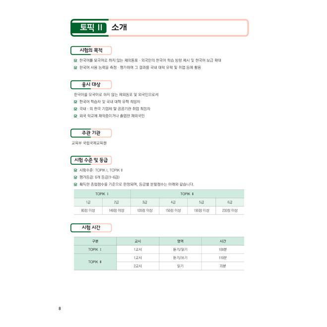 韓国語 学習書 『ホットトピック Hot Topik 2 読解 』- 韓国語能力試験