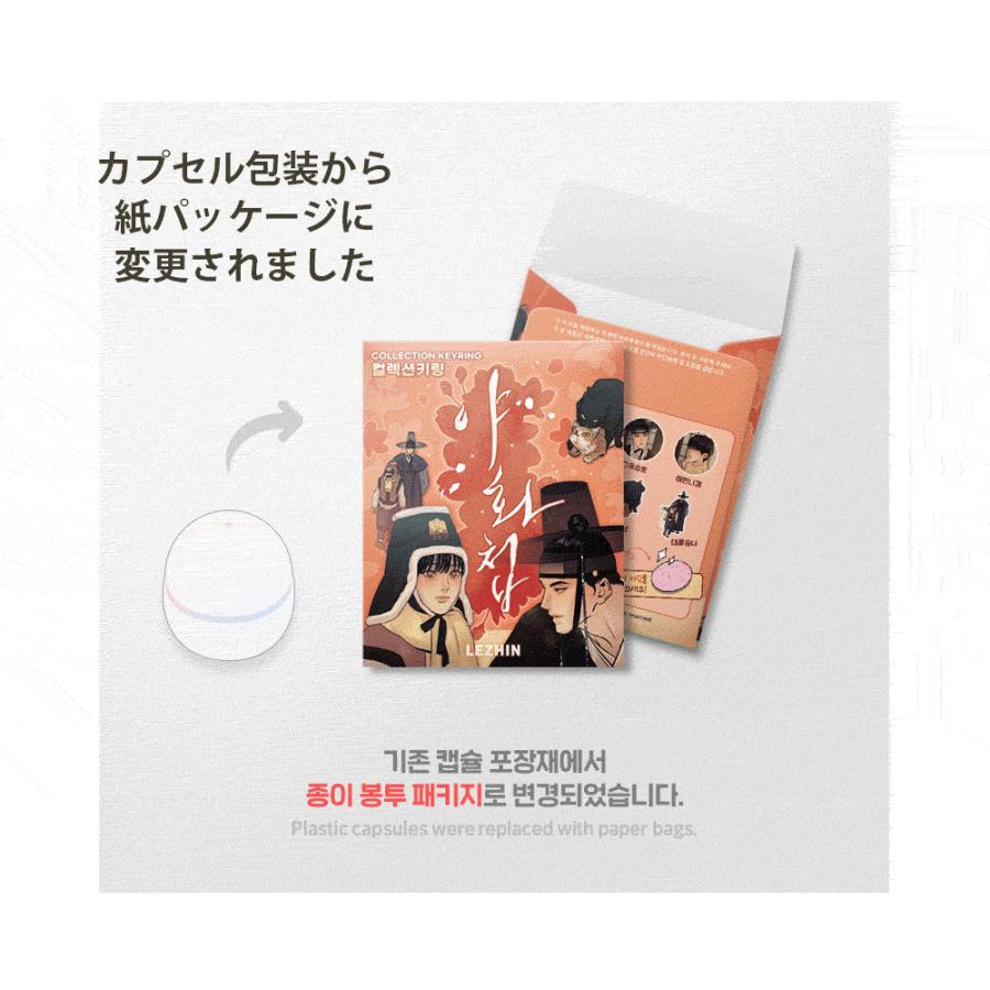 韓国 コミック グッズ『夜画帳 コレクションキーリング （10種類から一