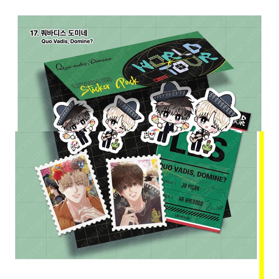 韓国 コミック グッズ『WORLD TOUR LIVE ステッカーパック（24種類から