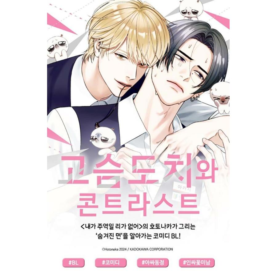 特装版】韓国語 まんが『針鼠とコントラスト(1)』著：ほとなか（韓国版