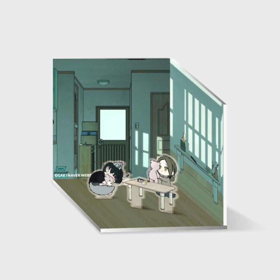 【新品】枯れた花に涙を　テハ　マステ　アクリルスタンド 韓国 コミック グッズ『枯れた花に涙を ジオラマアクリルスタンド