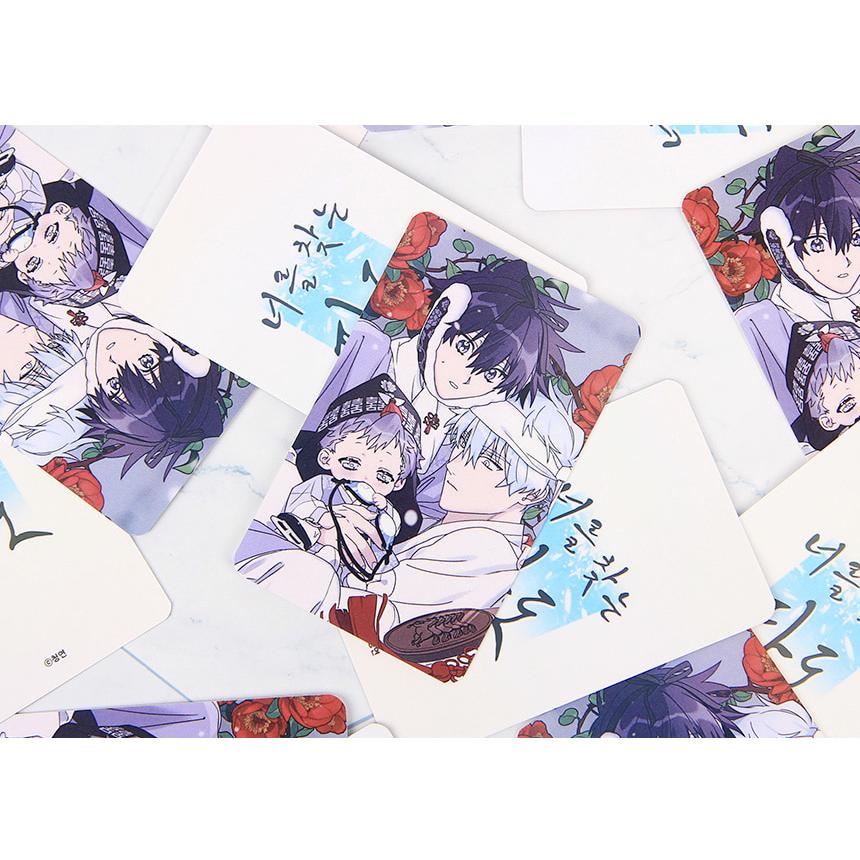 韓国 コミック グッズ『キミを探す波 サイン色紙＋カードタグ