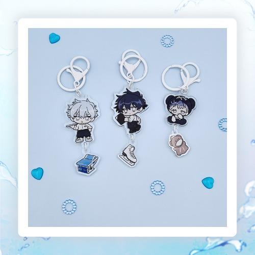 韓国 コミック グッズ『キミを探す波 ぶらぶらアクリルキーリング（3