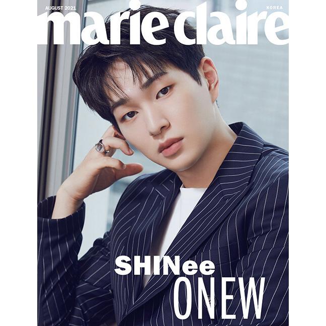 韓国 女性 雑誌 Marie Claire マリ 表紙 Shineeのオニュ 8月号 アウトレット 送料無料 21年 クレール
