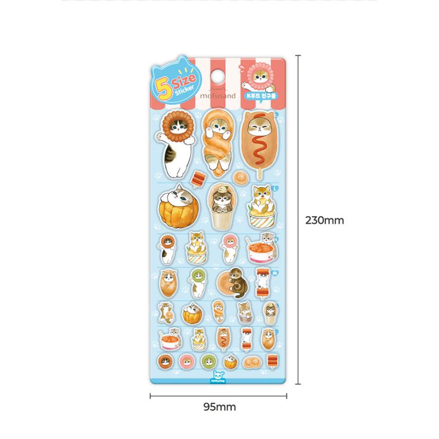 韓国 キャラクター グッズ『mofsand モフサンド 5サイズ ステッカー