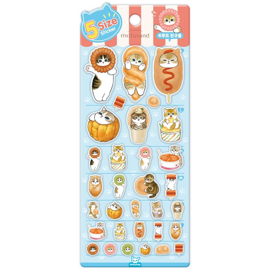 韓国 キャラクター グッズ『mofsand モフサンド 5サイズ ステッカー