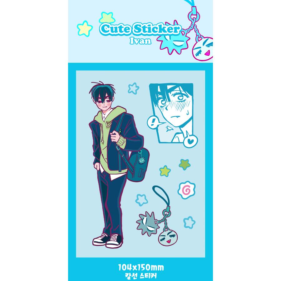韓国 アニメ グッズ『イヴァン&ティル キュート ステッカー（2種類から