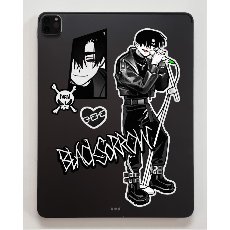 韓国 アニメ グッズ『イヴァン&ティル ロック ステッカー（2種類から一