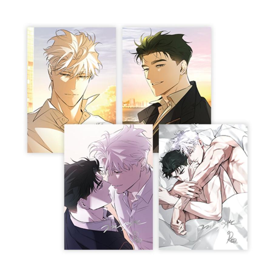 韓国 コミック グッズ『オフ・トラック イラスト色紙セット（4種