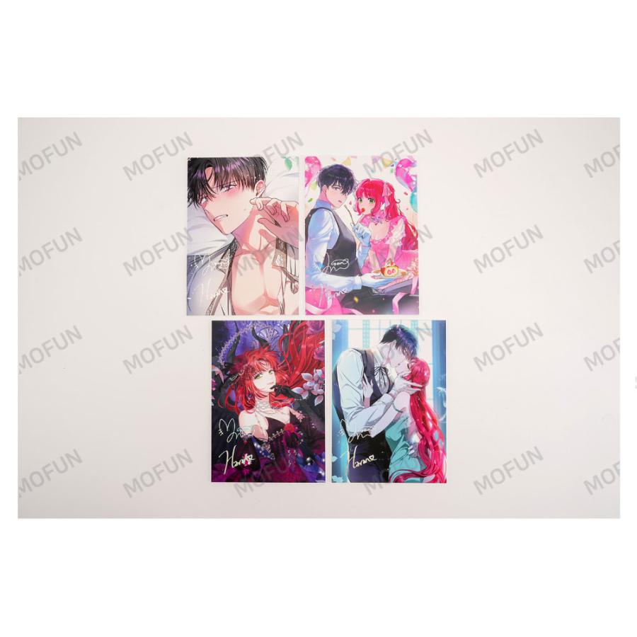 旦那が美貌を隠す訳　グッズセット 韓国 コミック グッズ『旦那が美貌を隠す訳 A5 イラスト色紙セット 4枚