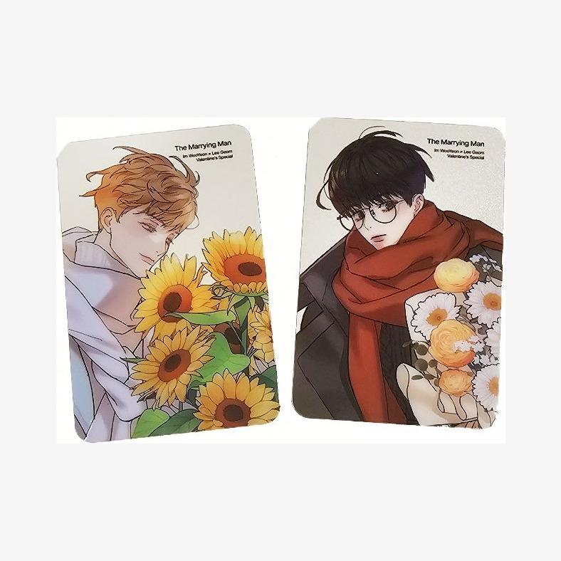 韓国 コミック グッズ『結婚する男 透明 フォトカード セット』公式