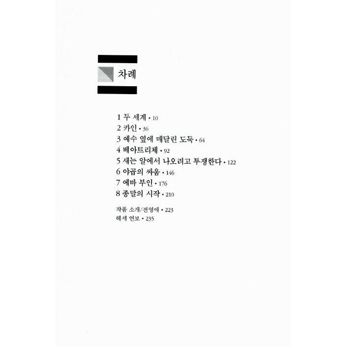 韓国語 小説 『デミアン』 著：ヘルマン・ヘッセ (韓国語版/ハングル