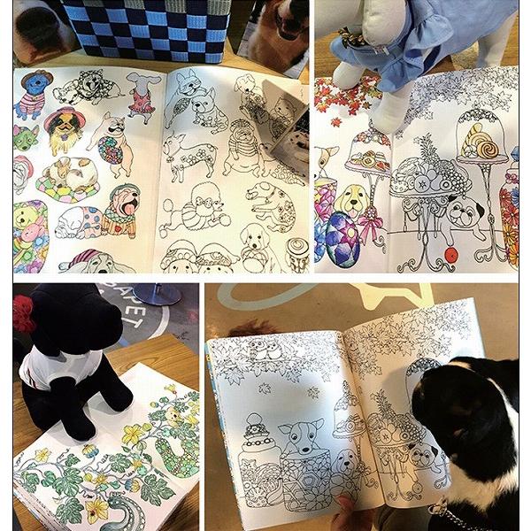 韓国のぬりえ本 百万匹のこいぬ A Million Dogs 〜 幸せな微笑を描く Coloring Book　（大人の塗り絵）｜niyantarose｜05