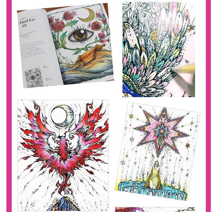 韓国のぬりえ本 富者の絵〜運と富をもたらすタロットの塗り絵〜（大人の塗り絵） ドラマ『シンデレラと4人の騎士』関連本⇒改訂版：NURIE180R | ブランド登録なし | 04