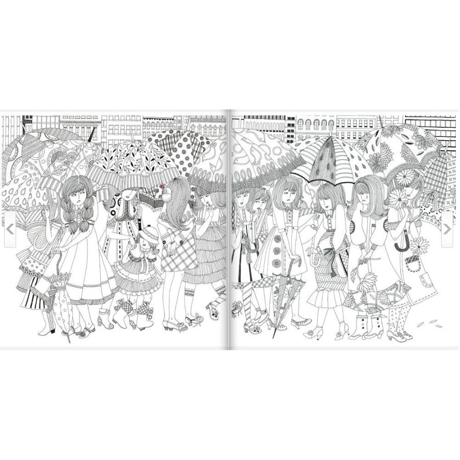 韓国のぬりえ本 アンニョン、わたしの靴 （大人の塗り絵） 絵：ユ