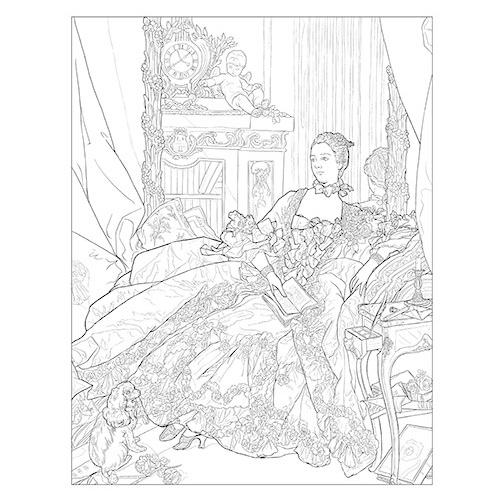 韓国のぬりえ本 名画アート カラーリングブック 2（大人の塗り絵