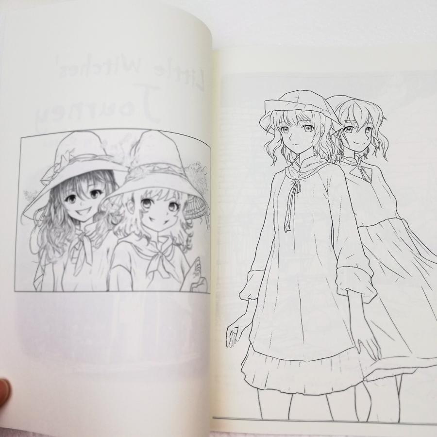 韓国語 ぬり絵 本 『ちびっこ魔女の旅行カラーリングブック』 著：St.VERA（POD商品のためお取り寄せの納期は2週間かかります ...