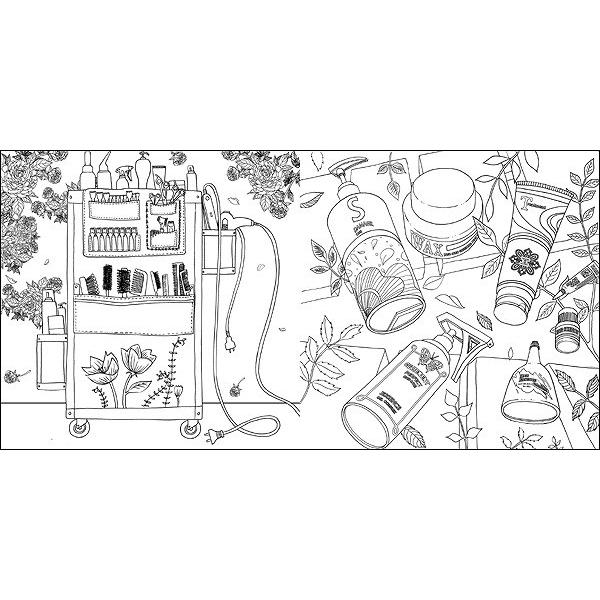 韓国のぬりえ本 ファンタジーストア Fantasy Store Coloring Book For