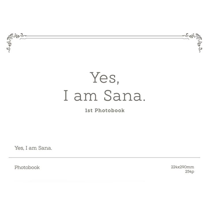 韓国語 写真集 TWICE サナ 1ST PHOTOBOOK『Yes, I am Sana.』[Black