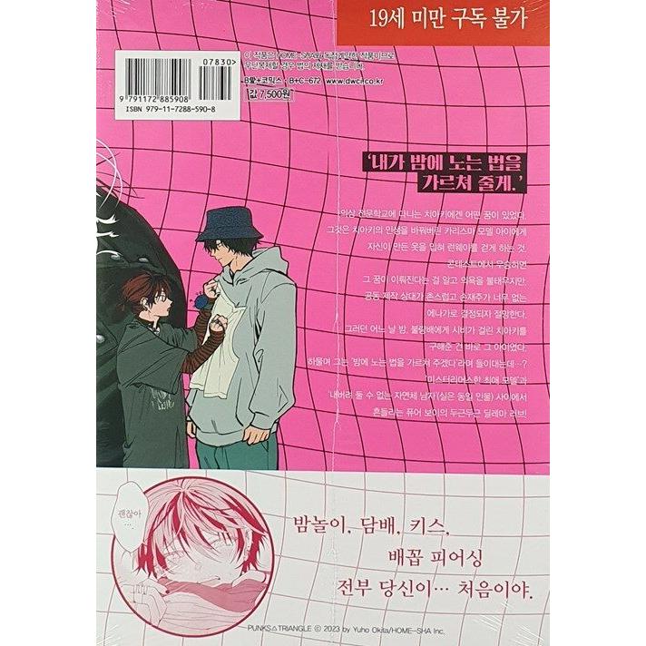 韓国語 まんが『PUNKS△TRIANGLE』著：沖田 有帆（韓国版） ※初版限定