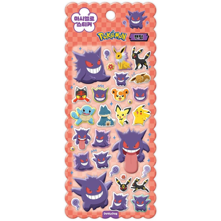 韓国 輸入 グッズ『ポケットモンスター マシュマロ ステッカー