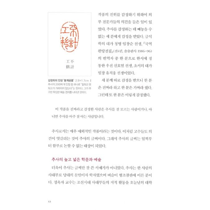 韓国語の書籍 ユ・ホンジュン教授による 『秋史・金正喜 - 山は高く