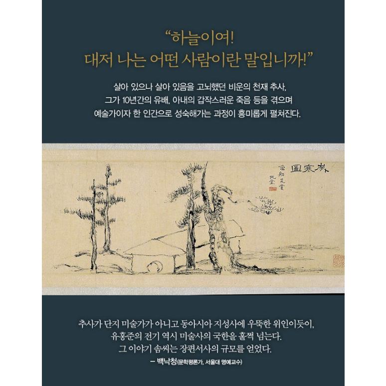 韓国語の書籍 ユ・ホンジュン教授による 『秋史・金正喜 - 山は高く