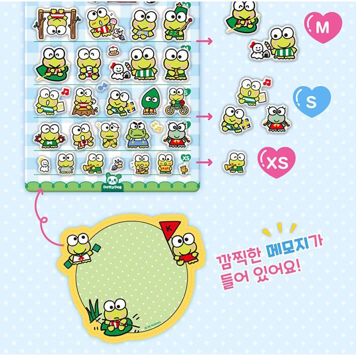韓国 輸入 グッズ『サンリオ 5サイズ ステッカー：ハンギョドン』韓国